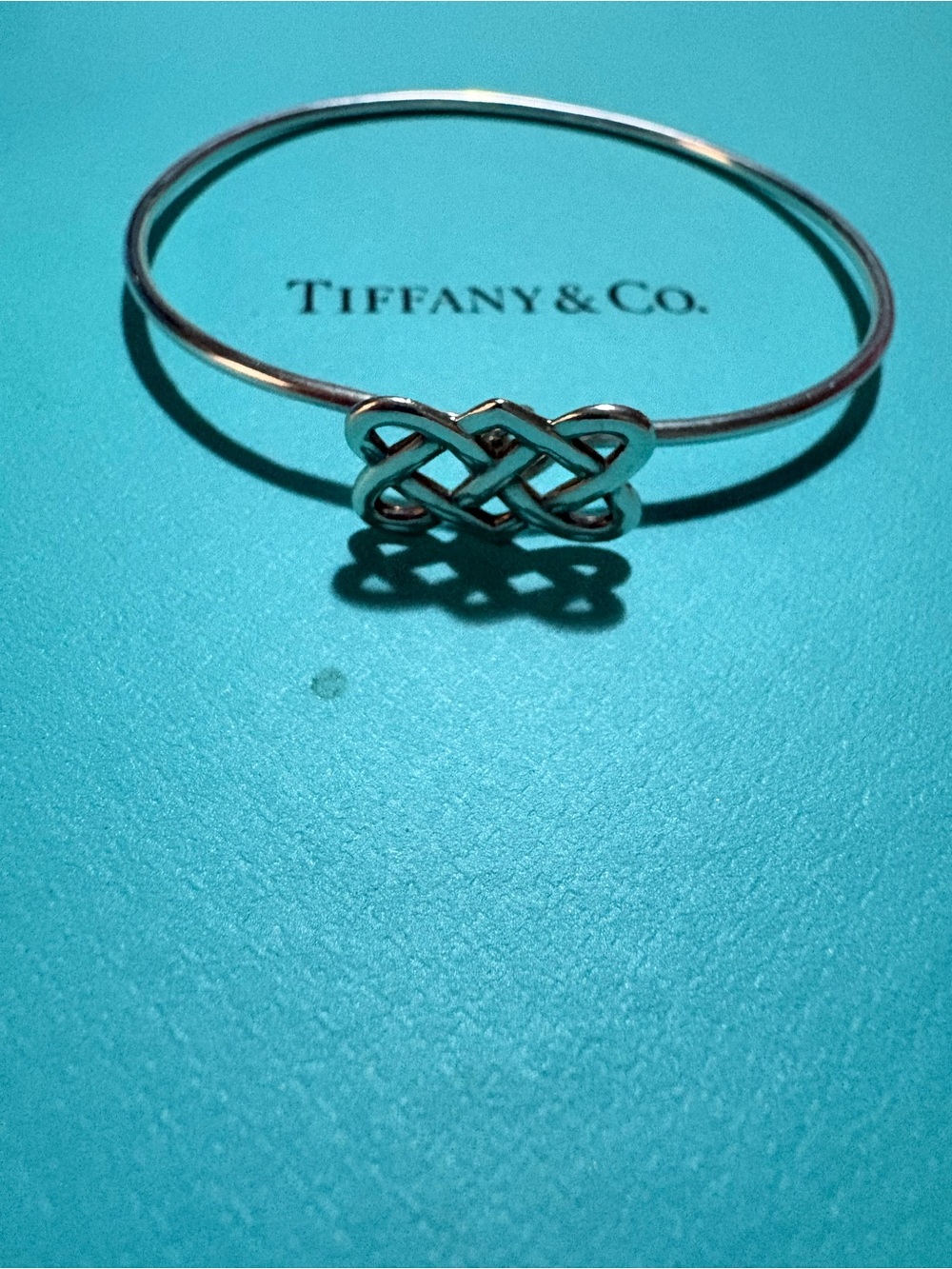 Tiffany & Co. Silver Celtic Knot Bangle Bracelet - Silver